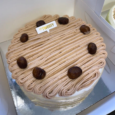 Chestnut Mille Crepe Cake